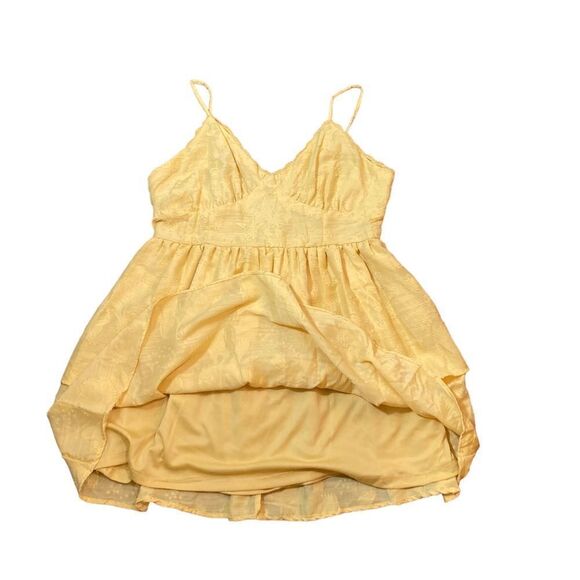 Wild Fable Gold Fit And Flare Tiered Dress, Size M, NWT - Picture 10 of 11